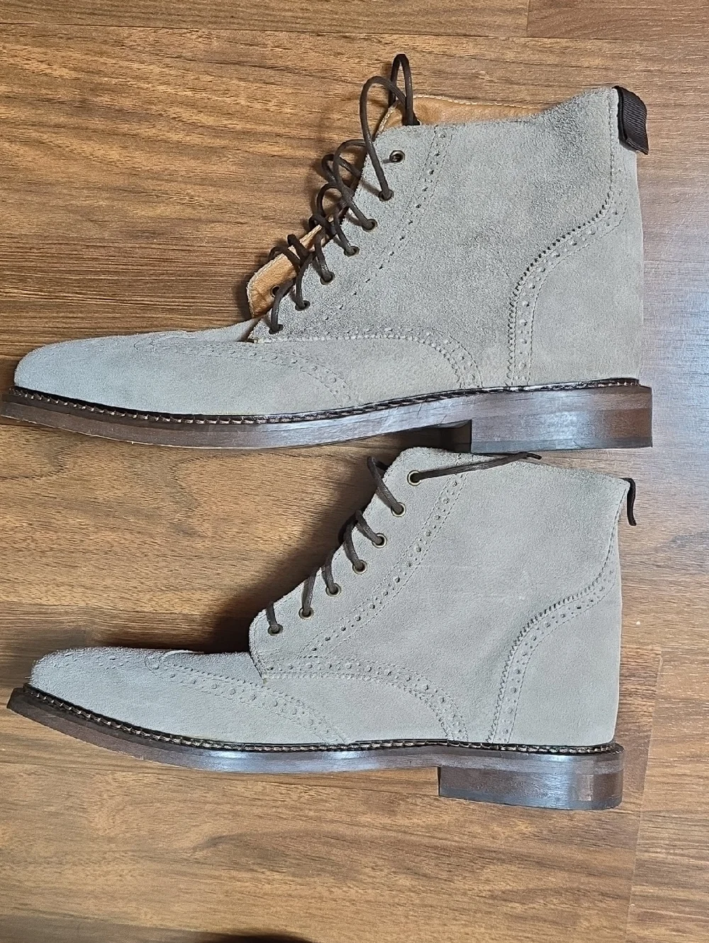 Walk London Darcy Suede Brogue Boot